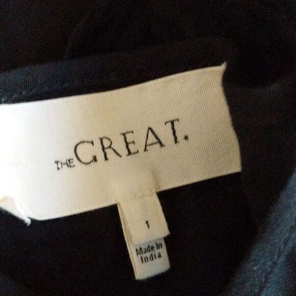 The Great 'The Joy' Folk print cotton long sleeve tiered prairie maxi dress 1/S - Picture 6 of 12